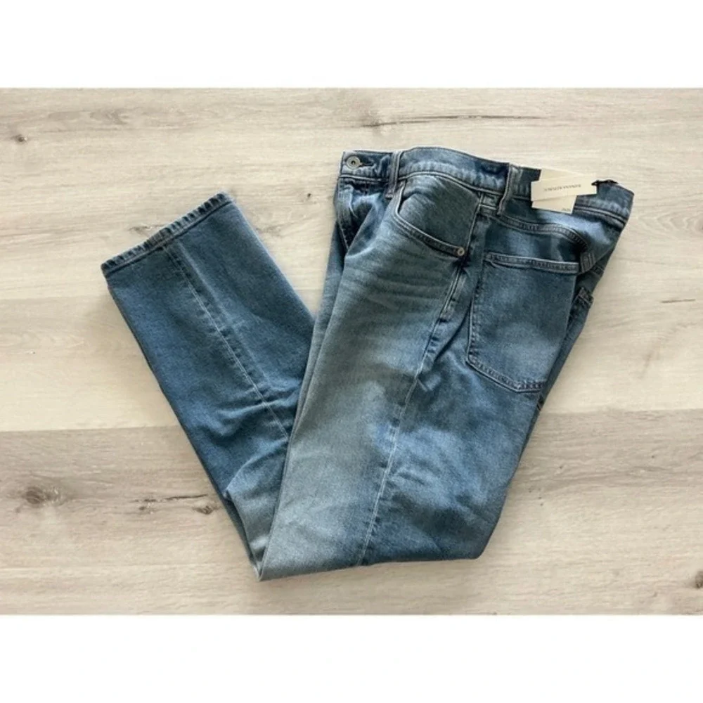 Banana Republic‎ Authentic Straight Jeans Medium Wash 34x30 New With Tags